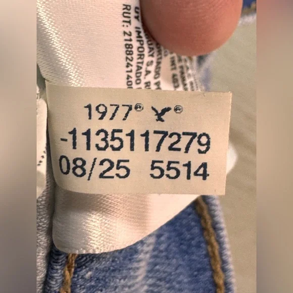 NWT American Eagle Strigid High-Waisted Stovepipe Jeans, 0 Short, 25 w - Picture 9 of 12